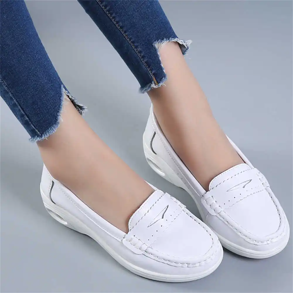 Luxury Lifestyle Dark - Thick Sole Slipon White Trainers For