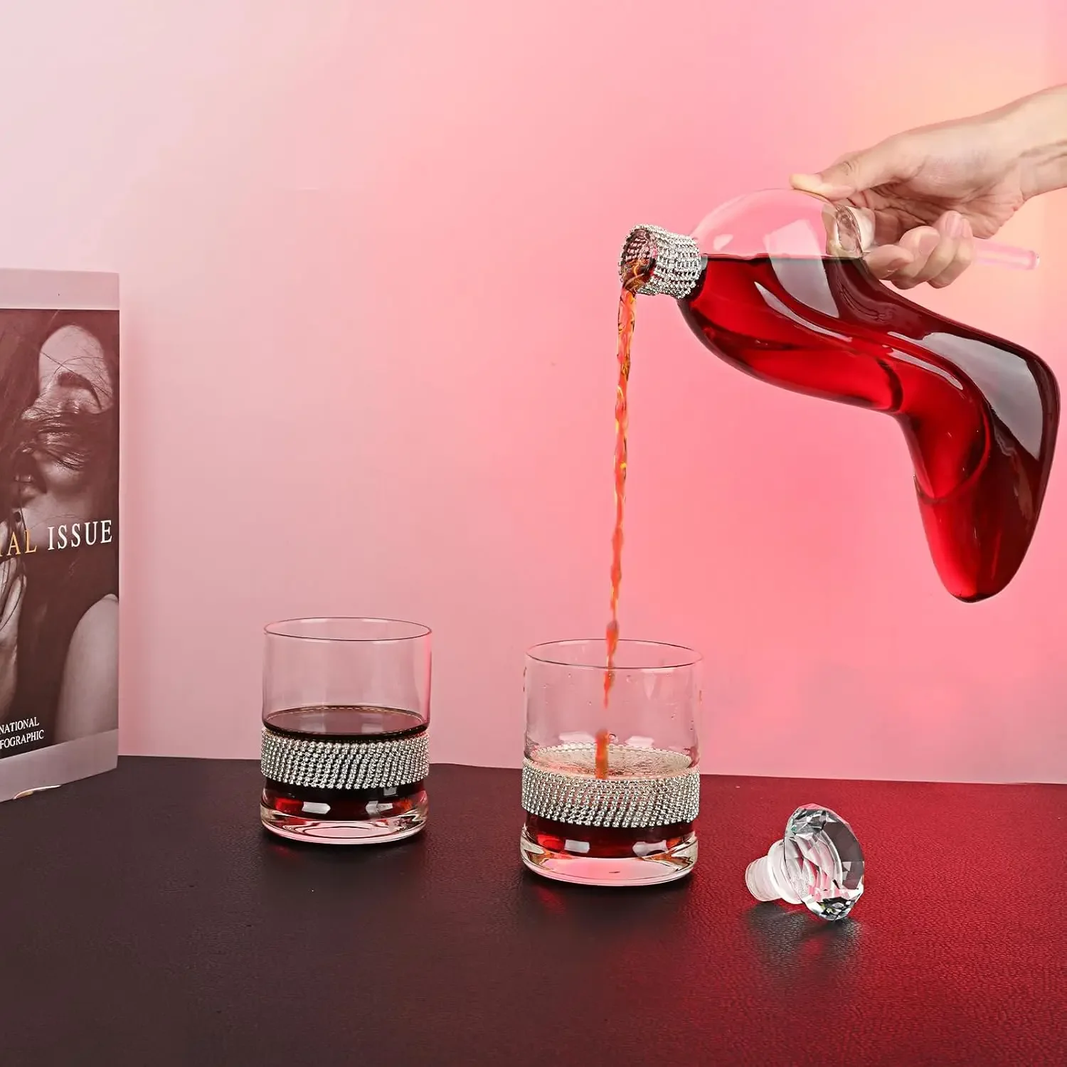 High-Heeled Shoes Shape Whiske – обзор и цена Glass Decanter Whiskey