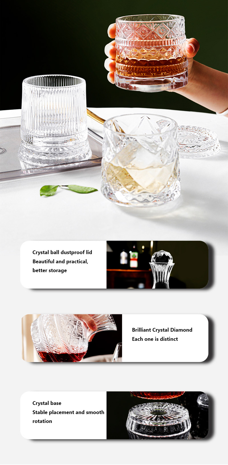 DEOUNY European Star Diamond R – обзор и цена Glass Decanter Whiskey