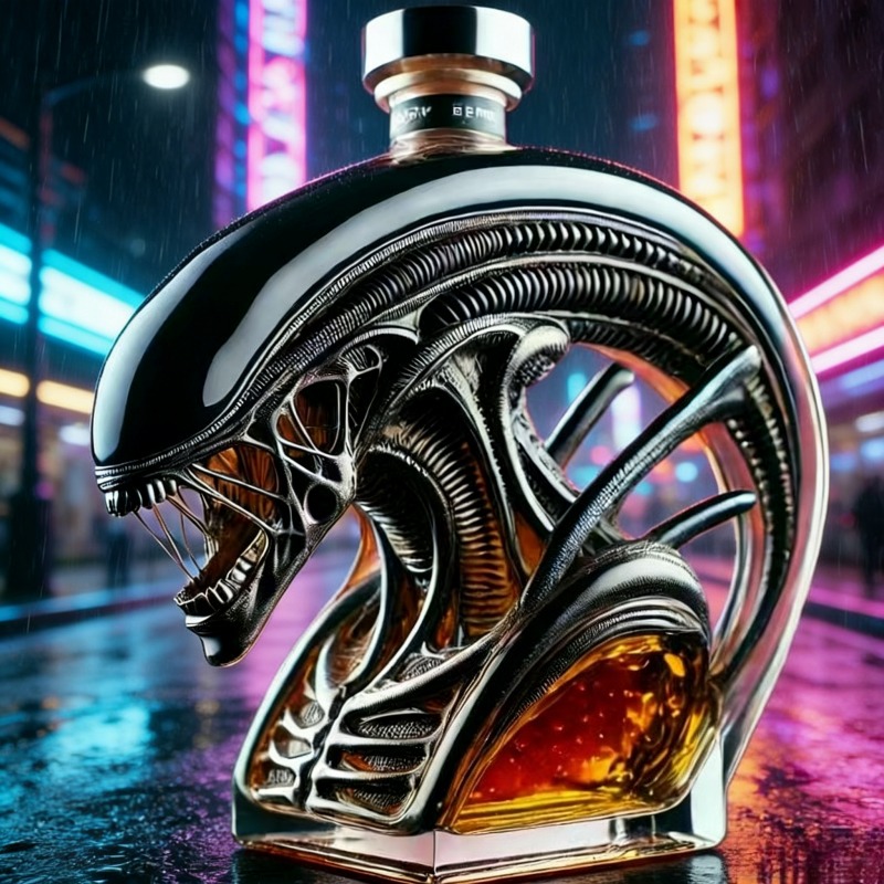 Alien Xenomorph Shaped Whiskey – обзор и цена Glass Decanter Whiskey