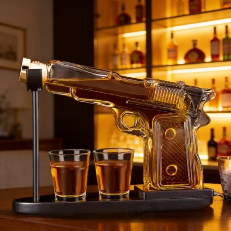 Pistol Shape Whiskey Decanter  – обзор и цена Glass Decanter Whiskey