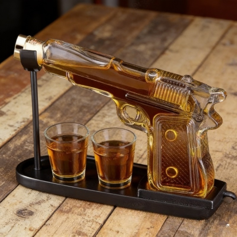 Pistol Shape Whiskey Decanter  – обзор и цена Glass Decanter Whiskey