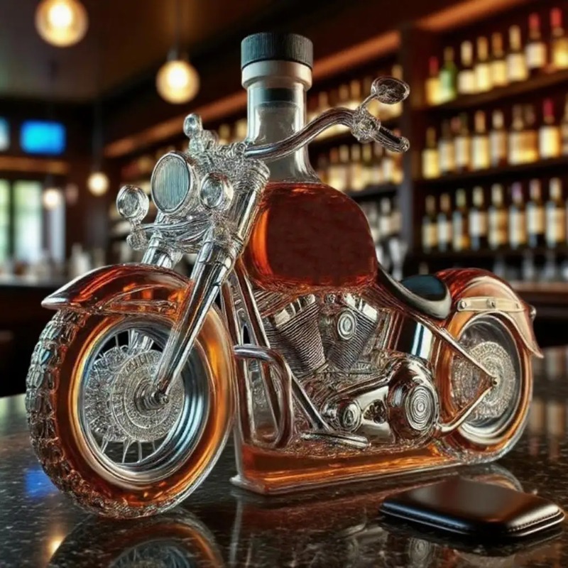 Motorcycle Style Whisky Decant – обзор и цена Glass Decanter Whiskey
