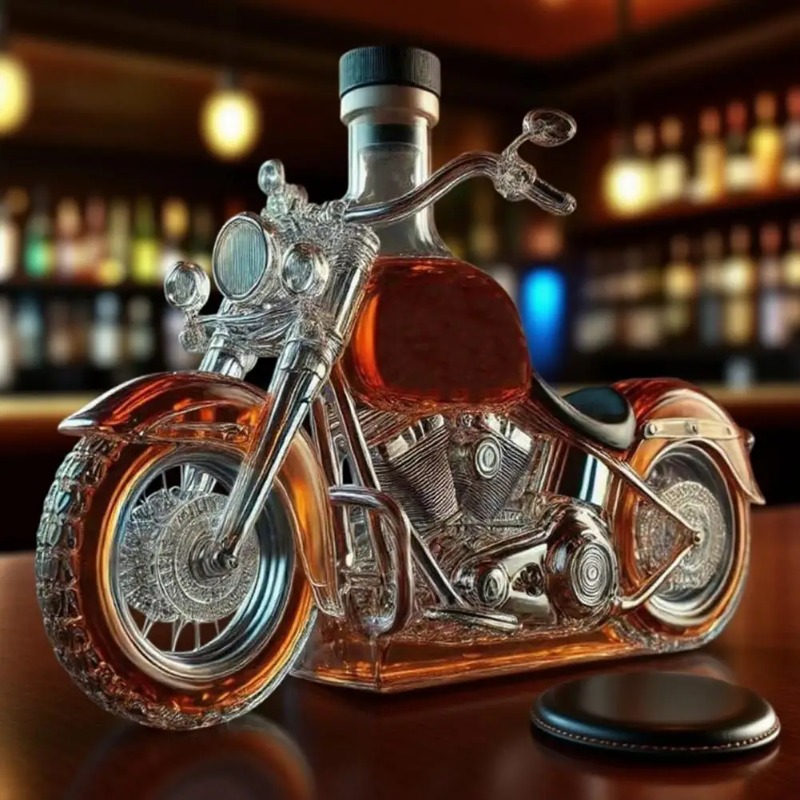 Motorcycle Style Whisky Decant – обзор и цена Glass Decanter Whiskey