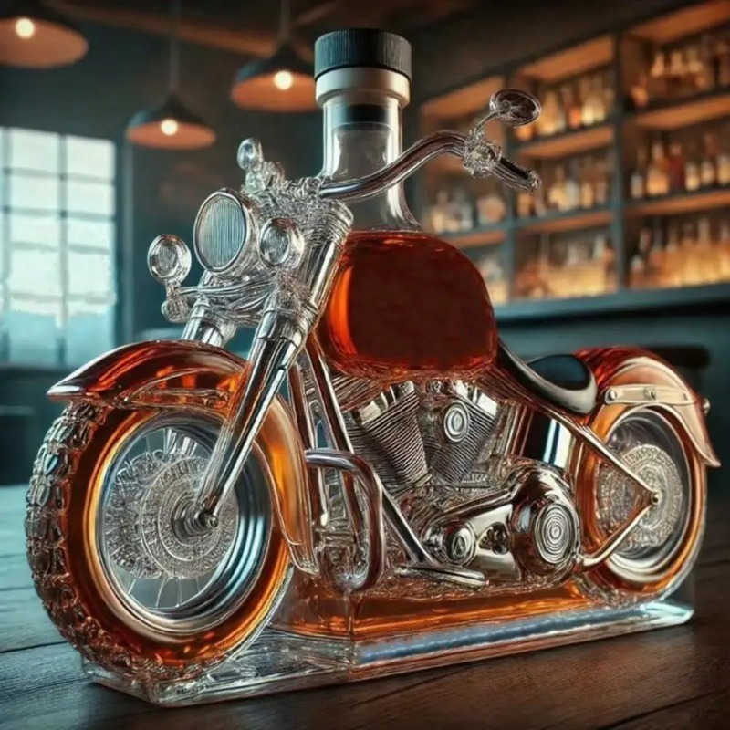 Motorcycle Style Whisky Decant – обзор и цена Glass Decanter Whiskey