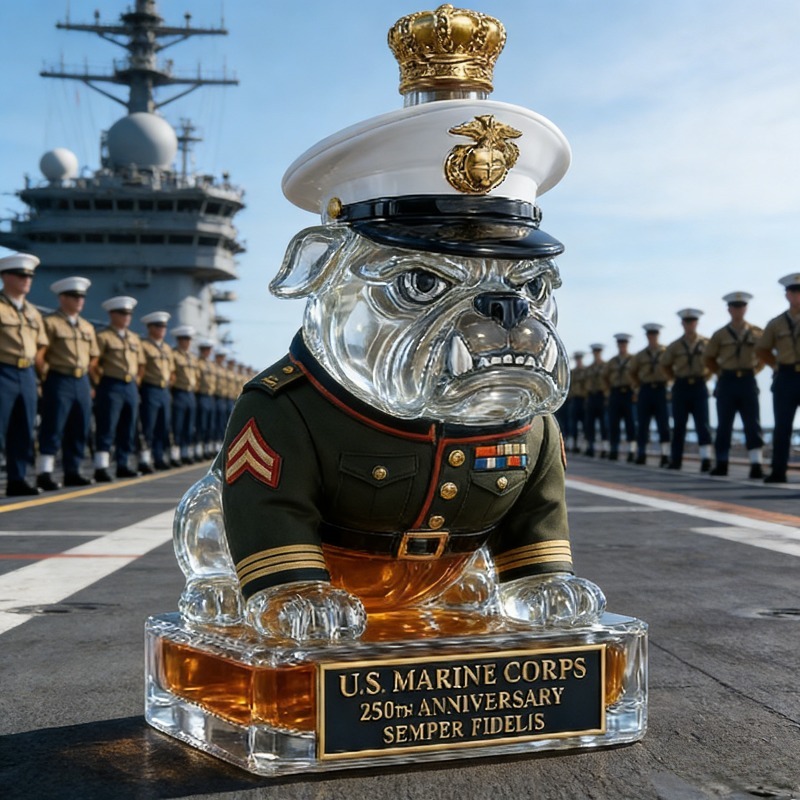 U.S. Marine Corps Bulldog Whis – обзор и цена Glass Decanter Whiskey
